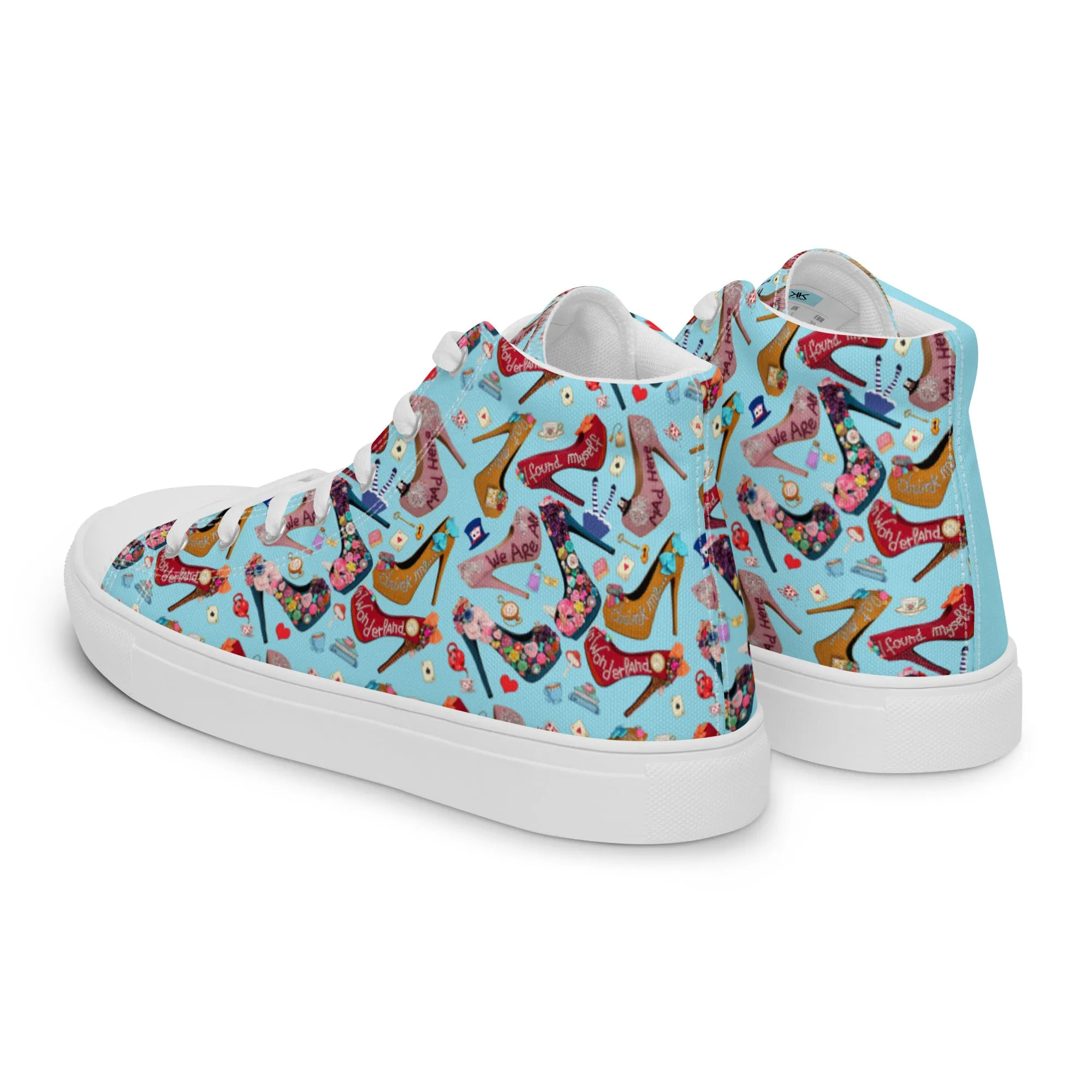 Women’s high top canvas shoes 'Wonderland'