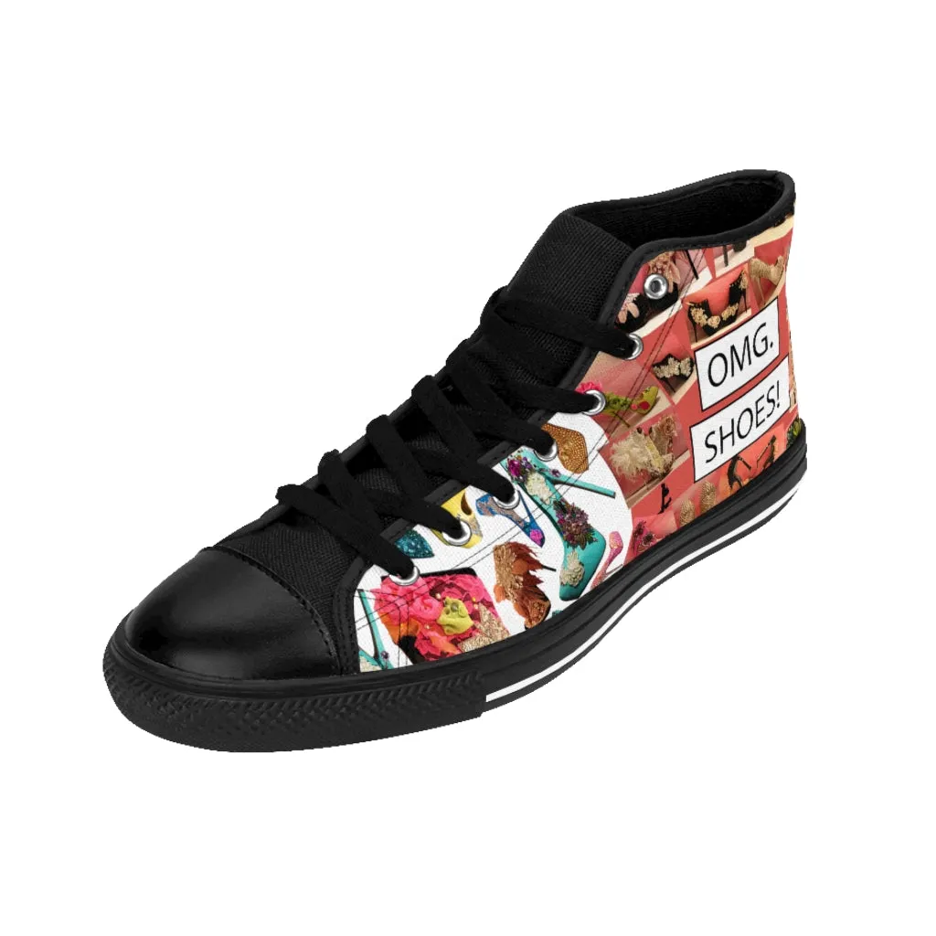 Women's High-top Sneakers 'OMG. Shoes'