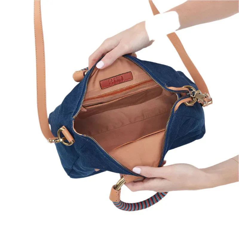 WOMEN'S HOBO SHEILA MEDIUM SATCHEL | DARK DENIM