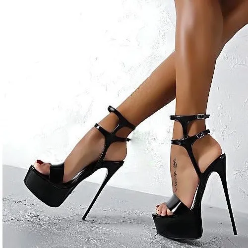 Women's summer stiletto platform high heels