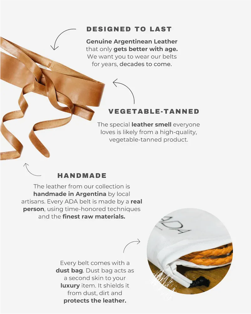 Wrap Belt - Cognac