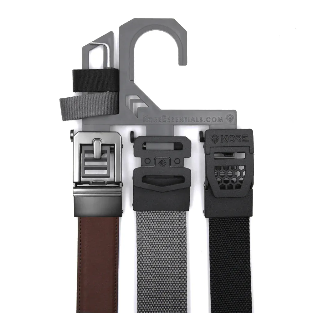 X6 GUNMETAL BUCKLE | LEATHER GUN BELT 1.5"
