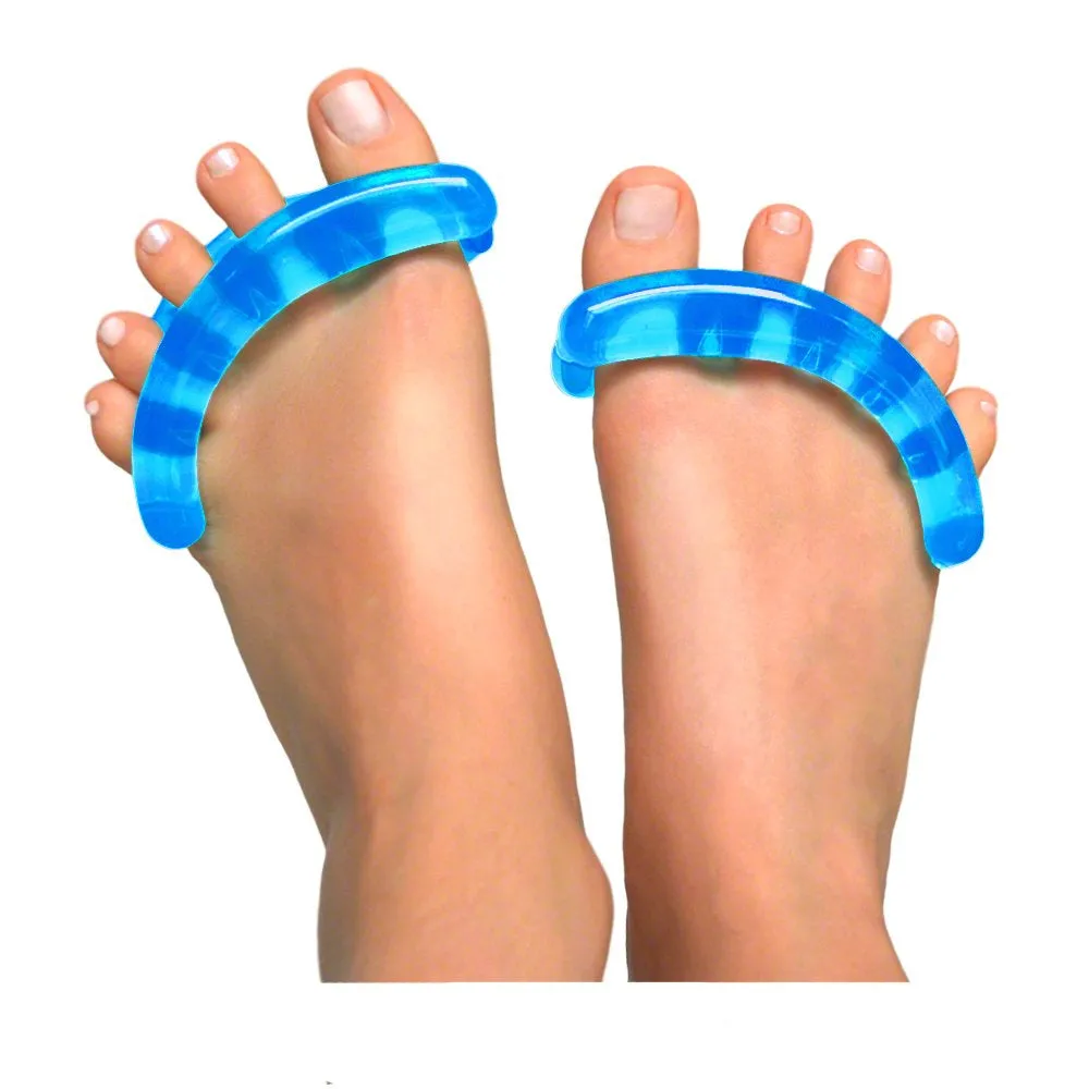 Yogatoes® Classic for Women - Small Fits 7 and up Sapphire Blue: Toe Stretcher & Toe Separator. Fight Bunions, Hammer Toes, Foot Pain & More!